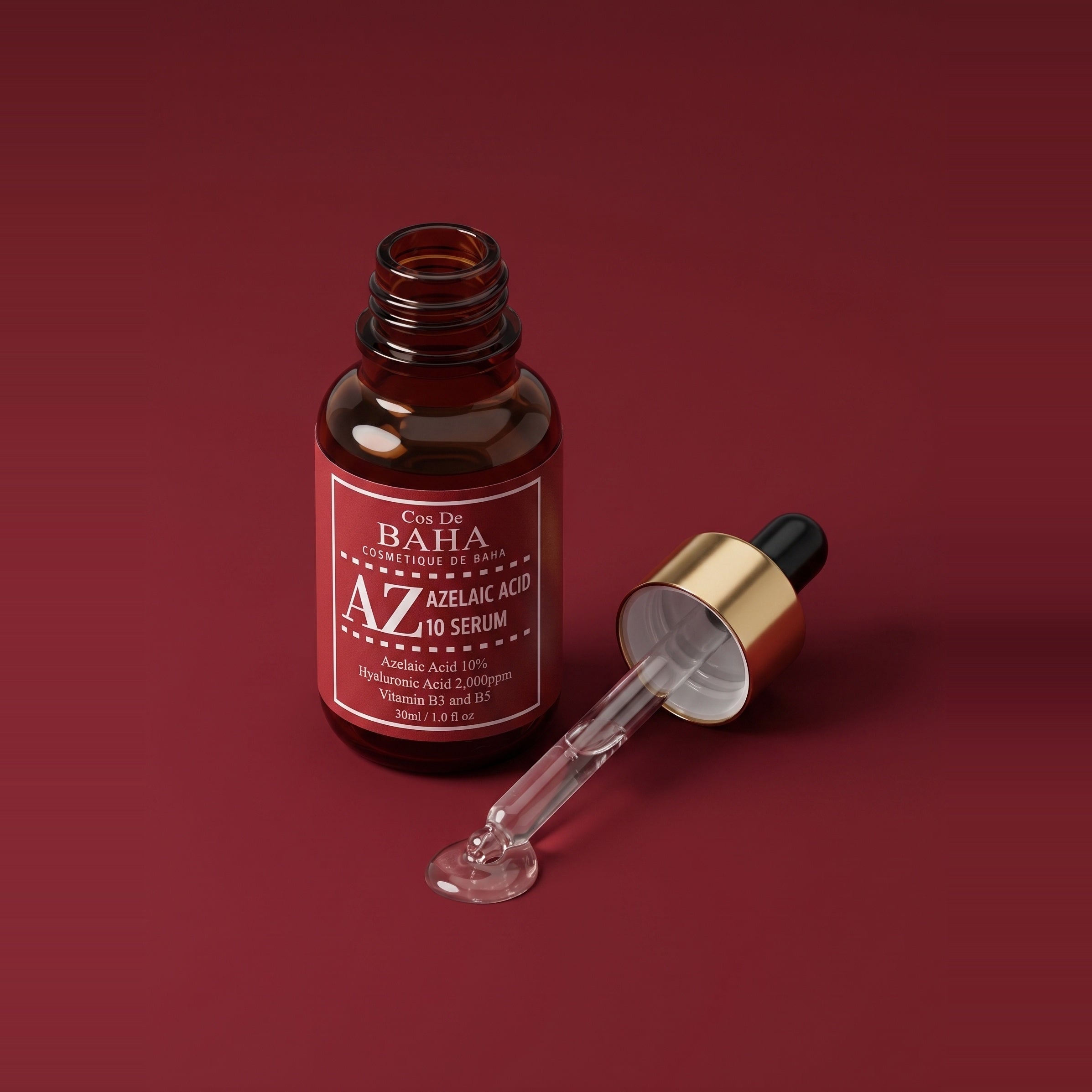 Cos De BAHA Azelaic Acid 10% Facial Serum with Niacinamide 30ml